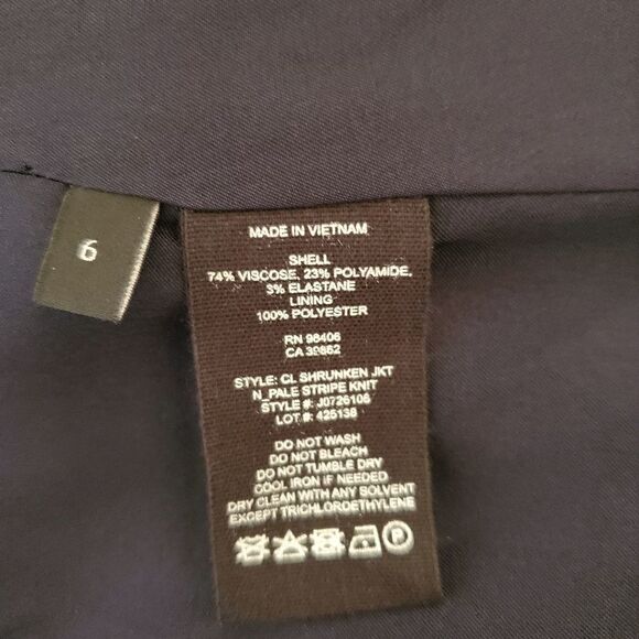 Theory Stripe Shrunken Blazer - NEW - Picture 15 of 16